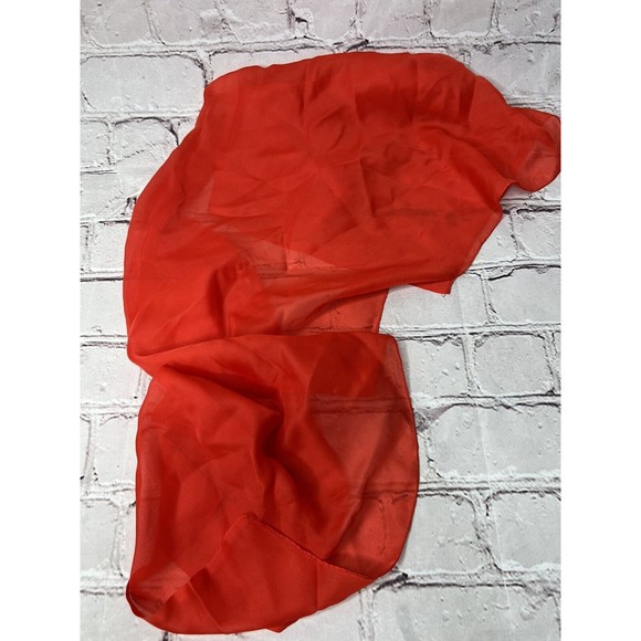 Vintage 1960’s Fashion Neck or Head Scarves in Red and Yellow - Picture 3 of 9